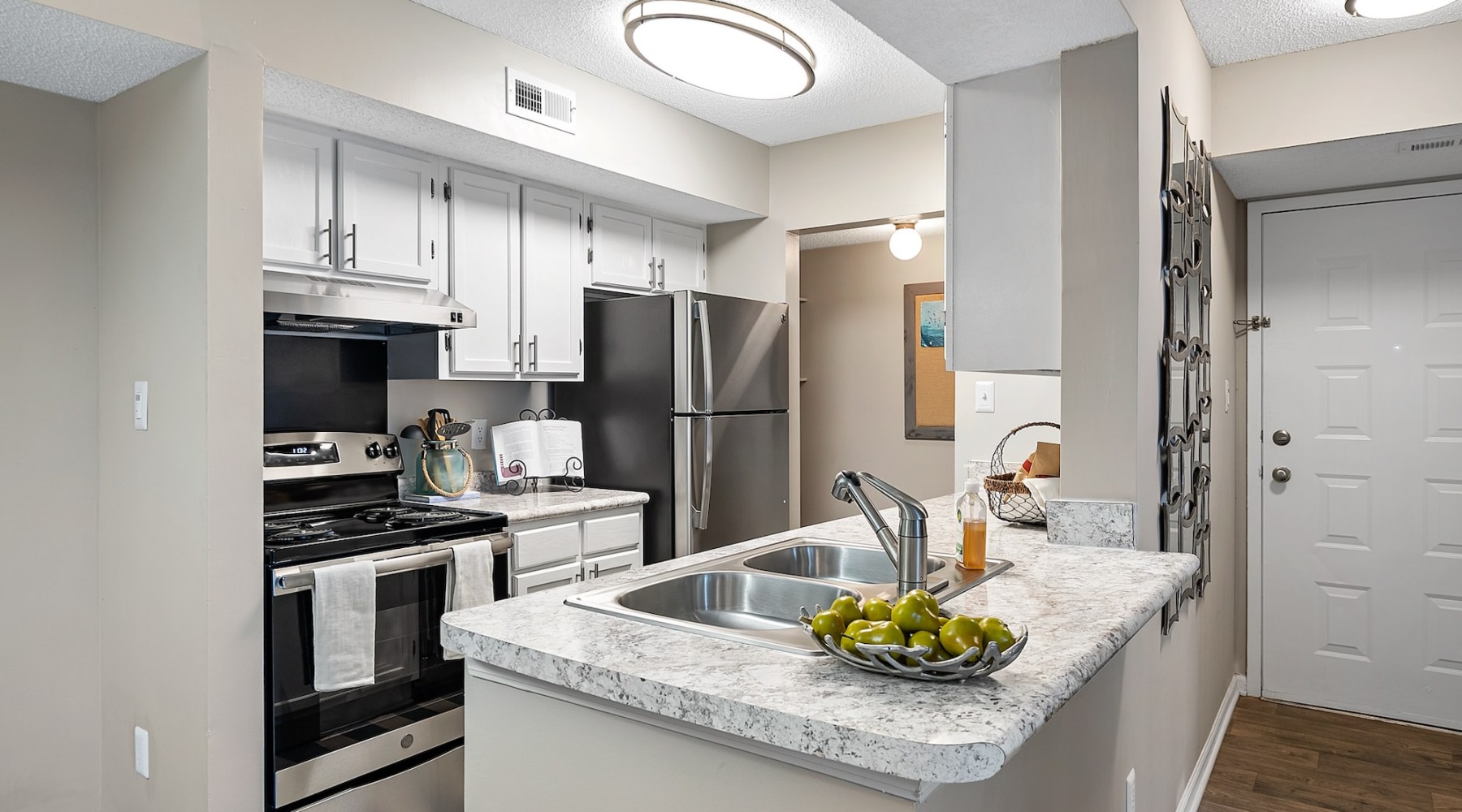 kitchen with stainless steel appliances